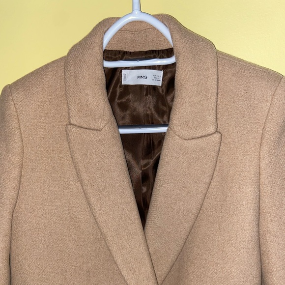 Mango Double-Breasted Wool Coat - Picture 10 of 14